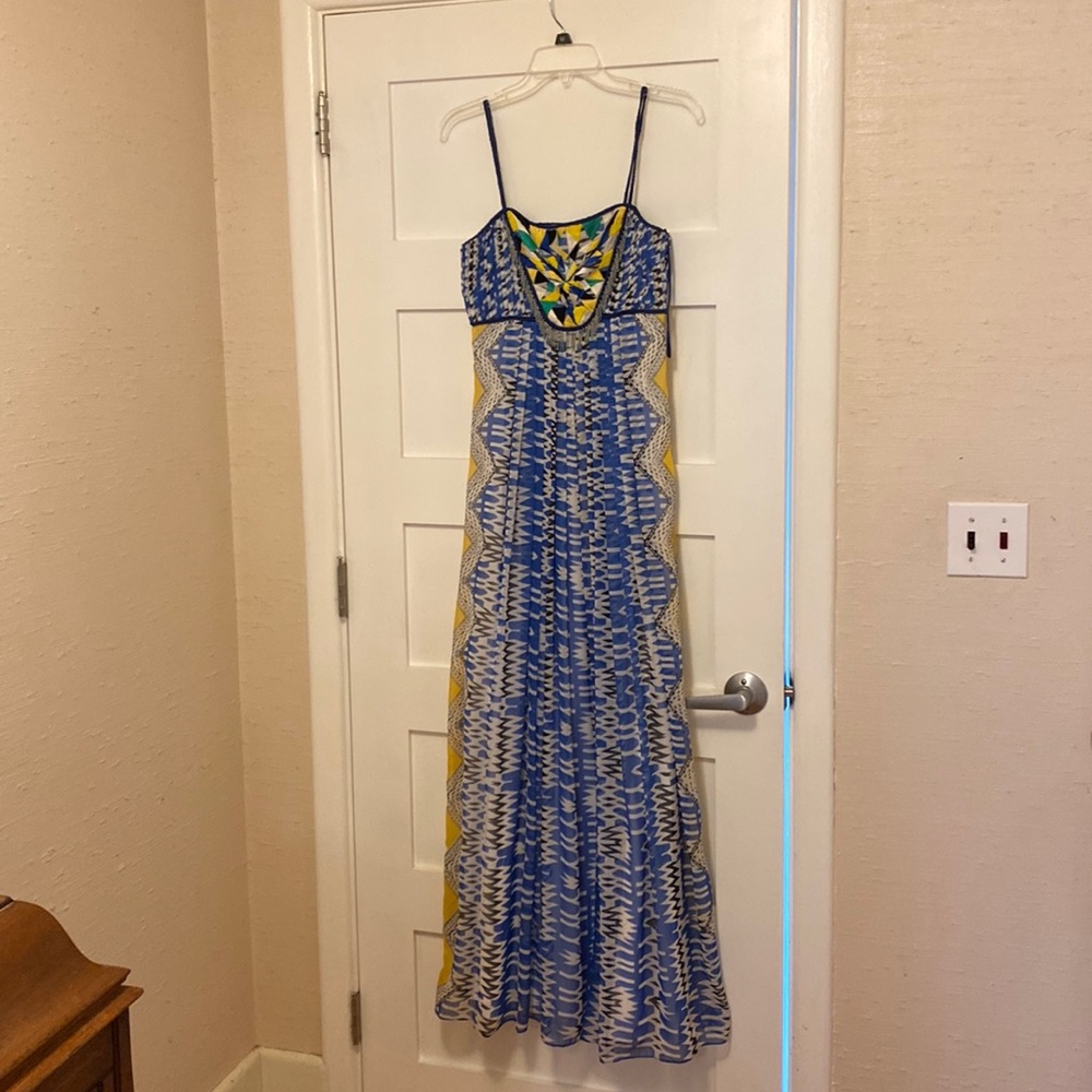 Ranna Gill flowing maxi dress from Anthropologie.